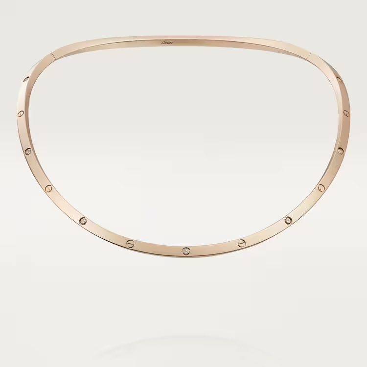 Cartier Love Necklace - Rose Gold - Diamonds - N7424355