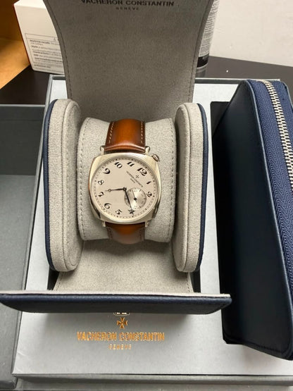 Vacheron Constantin Historiques American White Gold 40 MM - Brown Leather Strap - White Dial - 82035/000G-B735