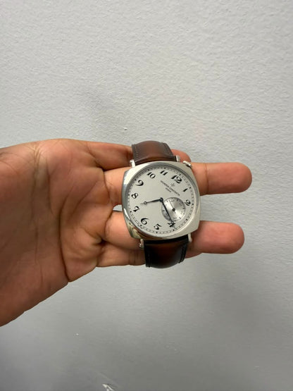 Vacheron Constantin Historiques American White Gold 40 MM - Brown Leather Strap - White Dial - 82035/000G-B735