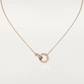 Cartier Love Necklace Diamonds - Rose Gold - B7224528