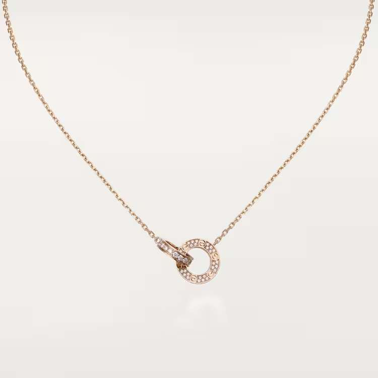 Cartier Love Necklace Diamonds - Rose Gold - B7224528