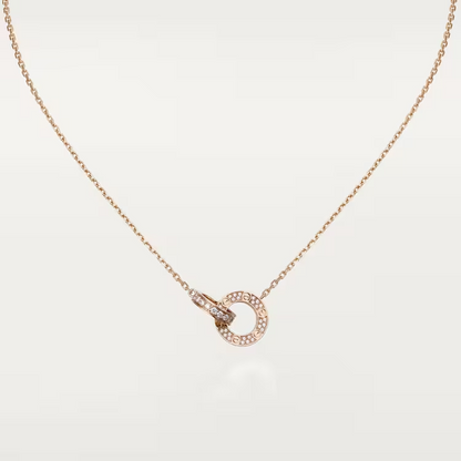 Cartier Love Necklace Diamonds - Rose Gold - B7224528