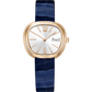 Piaget Sixtie - Rose Gold - 29 MM - Blue Alligator Leather Strap - Silver Brushed Dial - G0A51332