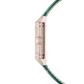 JLC - Reverso One Precious Flowers - Limited Edition - 40 MM x 20 MM - Pink Gold - Mother-Of-Pearl Dial - Diamond-Set Case - Green Leather Strap - Q3292434