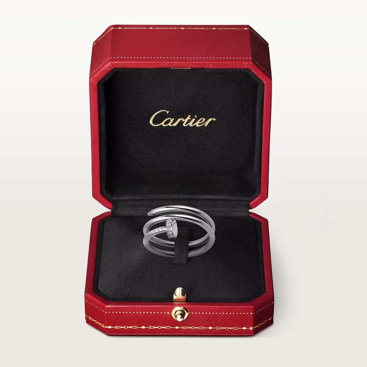 Cartier Just Un Clou Ring - White Gold - Diamonds - B4211000