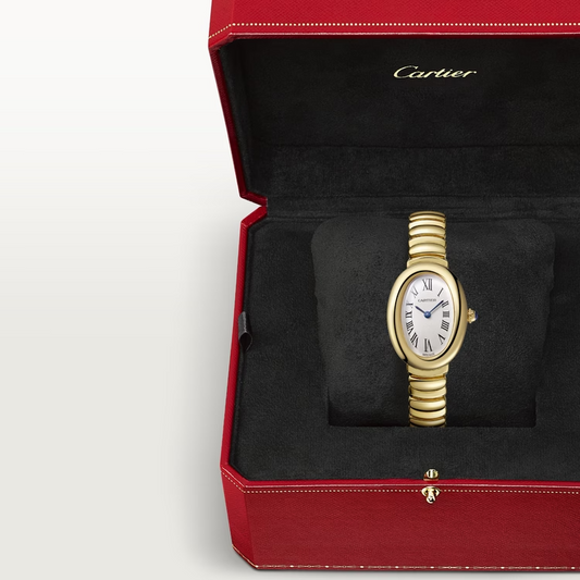 Cartier Baignoire de Cartier Yellow Gold 31.4 MM - Yellow gold Bracelet - Silvered Dial - WGBA0013