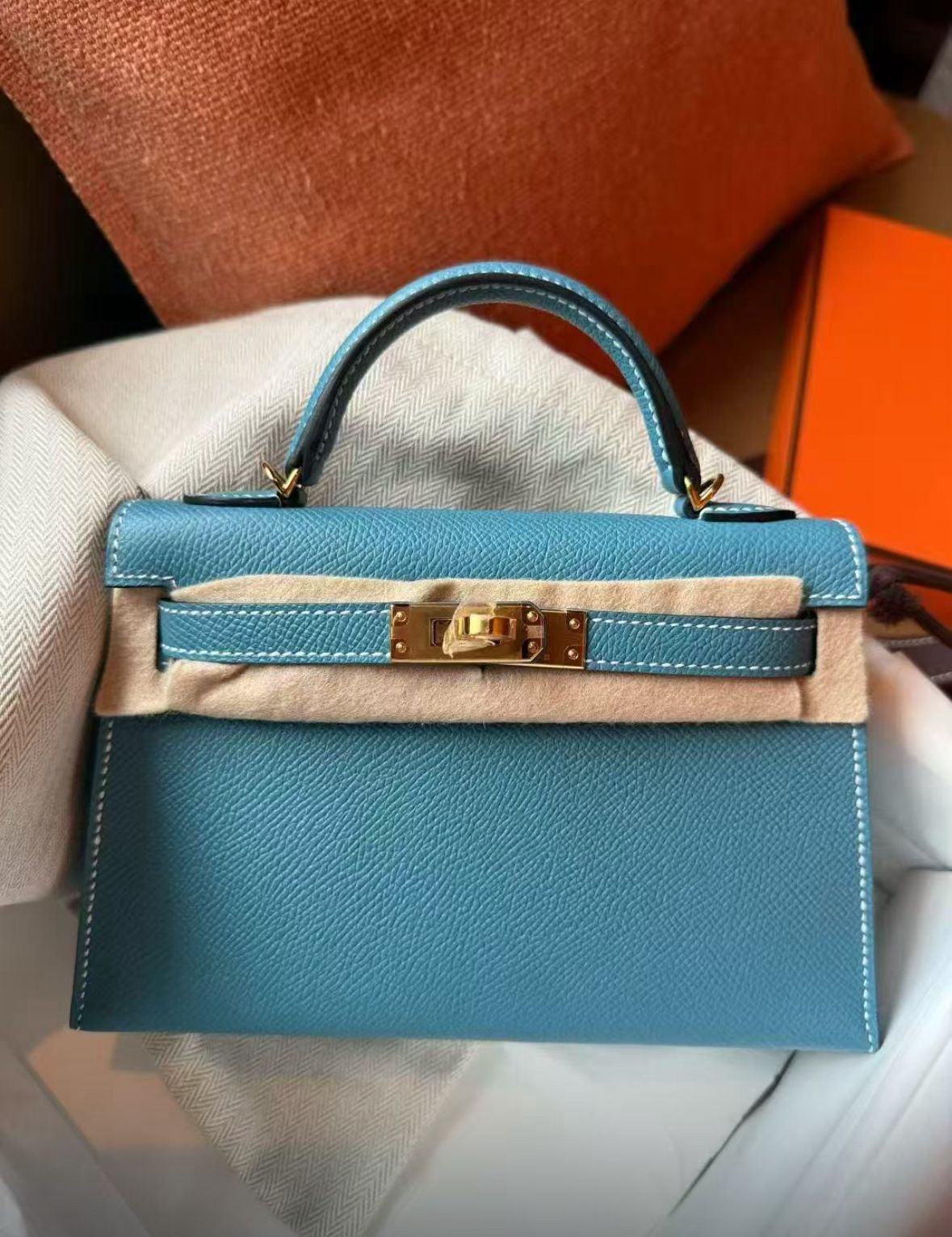 Hermès Kelly 20 - Blue Jean - Epsom - Gold Hardware - K20BJEGHW