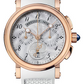 Breguet Marine Rose Gold 34.6 MM - White Rubber Strap - Silver Dial - 8827BR/52/586