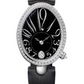 Breguet Reine de Naples White Gold 28.48 MM - Black Satin Strap - Diamond Bezel - Black Grand Feu Enamel Dial - 8918BB/2N/764/D00D