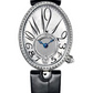 Breguet Reine de Naples White Gold 28.48 MM - Black Leather Strap - Diamond Bezel - Mother-Of-Pearl Dial - 8918BB/58/964/D00D3L