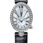 Breguet Reine de Naples White Gold 24.95 MM - Black Leather Strap - Diamond Bezel - Mother-Of-Pearl Dial -  8928BB/51/944/DD0D3L