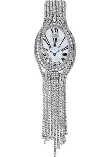 Breguet Reine de Naples White Gold 24.95 MM - White Gold Chain Bracelet - Diamond Bezel - Mother-Of-Pearl Dial -   8928BB/51/J60/DD0D