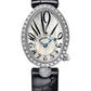 Breguet Reine de Naples White Gold 24.95 MM - Black Leather Strap - Diamond Bezel - Mother-Of-Pearl Dial - 8928BB/5W/944/DD0D3L