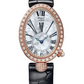 Breguet Reine de Naples Rose Gold 24.95 MM - Black Leather Strap - Diamond Bezel - Mother-Of-Pearl Dial - 8928BR/51/944/DD0D3L