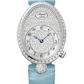 Breguet Reine de Naples White Gold 28.48 MM - Light Blue Leather Strap - Diamond Bezel - Diamond Paved Dial - 8938BB/8D/964/DD0D