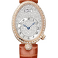 Breguet Reine de Naples Rose Gold 28.48 MM - Brown Leather Strap - Diamond Bezel - Diamond Paved Dial  - 8938BR/8D/964/DD0D