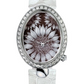 Breguet Reine de Naples White Gold 31.95 MM - White Leather Strap - Diamond Bezel - Cameo Carved Out Seashell Dial - 8958BB/51/974/D00D3L