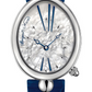 Breguet Reine de Naples Stainless Steel 35.5 MM X 43.75 MM - Blue Leather Strap - Mother-Of-Pearl Dial - 8967ST/51/986