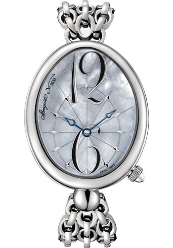 Breguet Reine de Naples Stainless Steel 43.75 x 35.50 MM - Stainless Steel Bracelet - Light Blue Mother-Of-Pearl Dial - 8967ST/58/J50