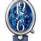 Breguet Reine de Naples Stainless Steel 34.95 MM - Blue Leather Strap - Mother-Of-Pearl Dial - 8967ST/E8/786/3L