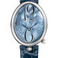 Breguet Reine de Naples Stainless Steel 35.5 MM X 43.75 MM - Blue Leather Strap - Mother-Of-Pearl Dial - 8967ST/V8/986