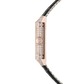 JLC - Reverso One Duetto Jewelry - 40 MM x 20 MM - Pink Gold - Silvered-Gray/Black Dial - Diamond-Pavé Case - Black Leather Strap - Q336247J