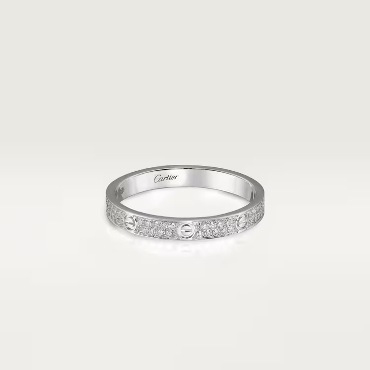 Cartier Love Ring - White Gold Small Model - Diamonds - B4218200