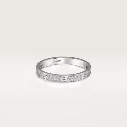 Cartier Love Ring - White Gold Small Model - Diamonds - B4218200