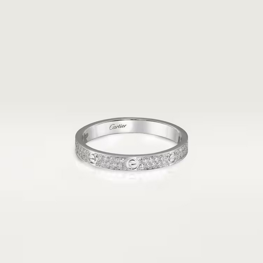 Cartier Love Ring - White Gold Small Model - Diamonds - B4218200