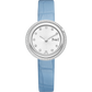 Piaget Possession - Stainless Steel 29 MM - Light Blue Leather Strap - Diamond Bezel - Silver Diamond Dial - G0A48080