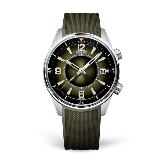 JLC - Polaris Date - 42 MM - Stainless Steel - Shaded Green Dial - Green Rubber Strap - Q906863J