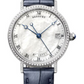 Breguet Classique White Gold 33.5 MM - Blue Leather Strap - Mother Of pearl Dial - 9068BB/52/976/DD00