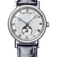 Breguet Classique Dame White Gold 30 MM - Blue Leather Strap - Silver Gold Dial -  9087BB/52/964