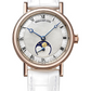 Breguet Classique Dame Rose Gold 30 MM - White Leather Strap - Silver Gold Dial - 9087BR/52/964