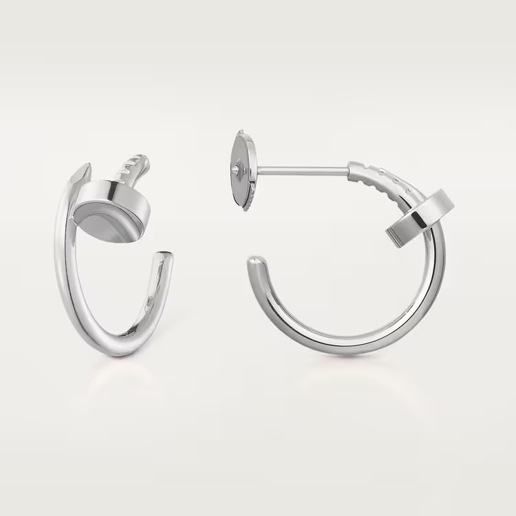 Cartier Just Un Clou Earrings - White Gold - B8301236