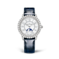 JLC - Rendez-Vous Dazzling Moon - 36 MM - White Gold - Mother-Of-Pearl Diamond-Set Dial - Diamond Bezel - Blue Leather Strap - Q3523570