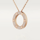 Cartier Love Necklace Diamonds - Rose Gold - B7224527