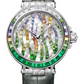 Breguet Marine Haute Joaillerie  Emerald Poseidonia White Gold 35.8 MM - Black Leather Strap - Diamond Bezel - Mother-Of-Pearl Dial - 9509BB/5E/984/ED0E