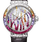 Breguet Marine Haute Joaillerie Ruby Poseidonia White Gold 35.8mm MM - Black Leather Strap - Diamond Bezel - Mother-Of-Pearl Dial - 9509BB/5R/984/RD0R