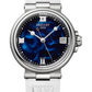 Breguet Marine Stainless Steel 33.80 MM - White Rubber Strap - Blue Dial - 9517ST/E2/584