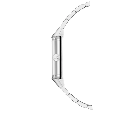 JLC - Reverso One Monoface - 40.1 MM x 20 MM - Stainless Steel - Silvered-Gray Guilloché Dial - Diamond-Set Case - Stainless Steel Bracelet - Q3288121