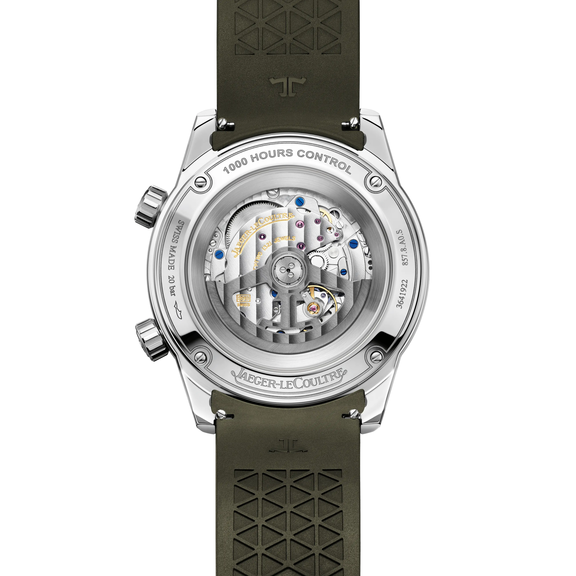 JLC - Polaris Date - 42 MM - Stainless Steel - Shaded Green Dial - Green Rubber Strap - Q906863J