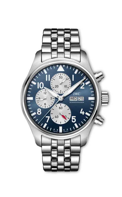 IWC Pilot's Watch Chronograph 43 Laureus - Limited Edition - Stainless Steel - 43 MM - Blue Dial - IW378010