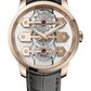 Girard-Perregaux Bridge Pink Gold 45 MM - Black Leather Strap - Skeleton Dial - 99280-52-000-BA6E