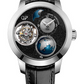 Girard-Perregaux Bridge White Gold 48 MM - Black Leather Strap - Black Aventurine Dial - 99290-53-653-BA6A