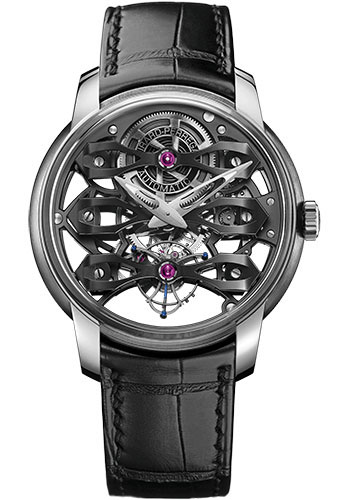 Girard-Perregaux Bridge Titanium 45 MM - Black Leather Strap - Skeleton Dial - 99295-21-000-BA6A