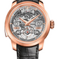 Girard-Perregaux Bridge Pink Gold 45 MM - Black Leather Strap - Skeleton Dial - 99820-52-001-BA6A