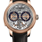 Girard-Perregaux Bridge Pink Gold 48 MM - Black Leather Strap - Skeleton Dial - 99830-52-001-BA6A