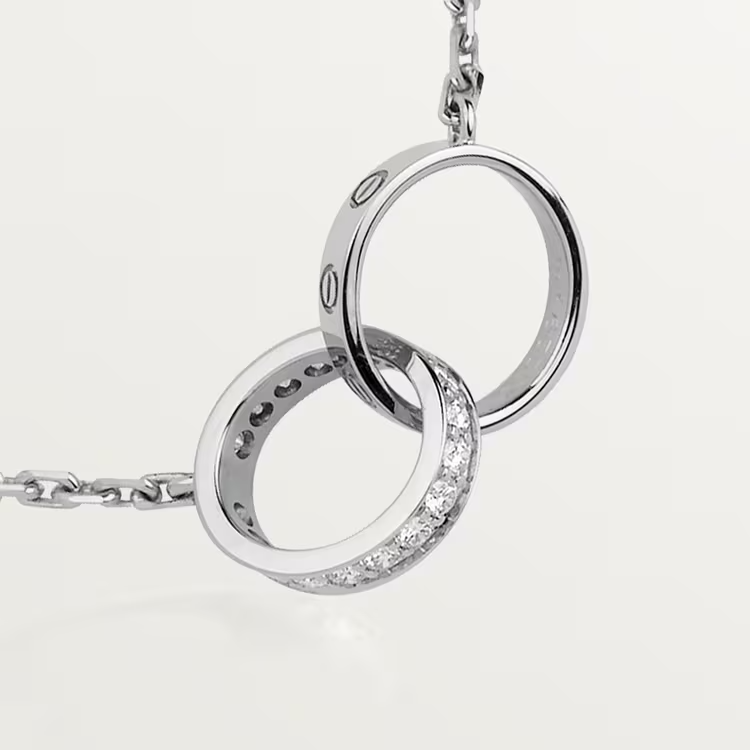 Cartier Love Necklace Diamonds - White Gold - B7013700