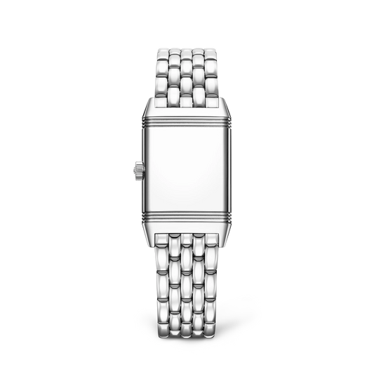 JLC - Reverso Classic Monoface - 35.78 MM x 21 MM - Stainless Steel - Silvered-Gray Opaline Dial - Stainless Steel Bracelet - Q2618141